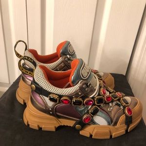 COPY - Women’s Gucci flashtrek sneakers with crys…